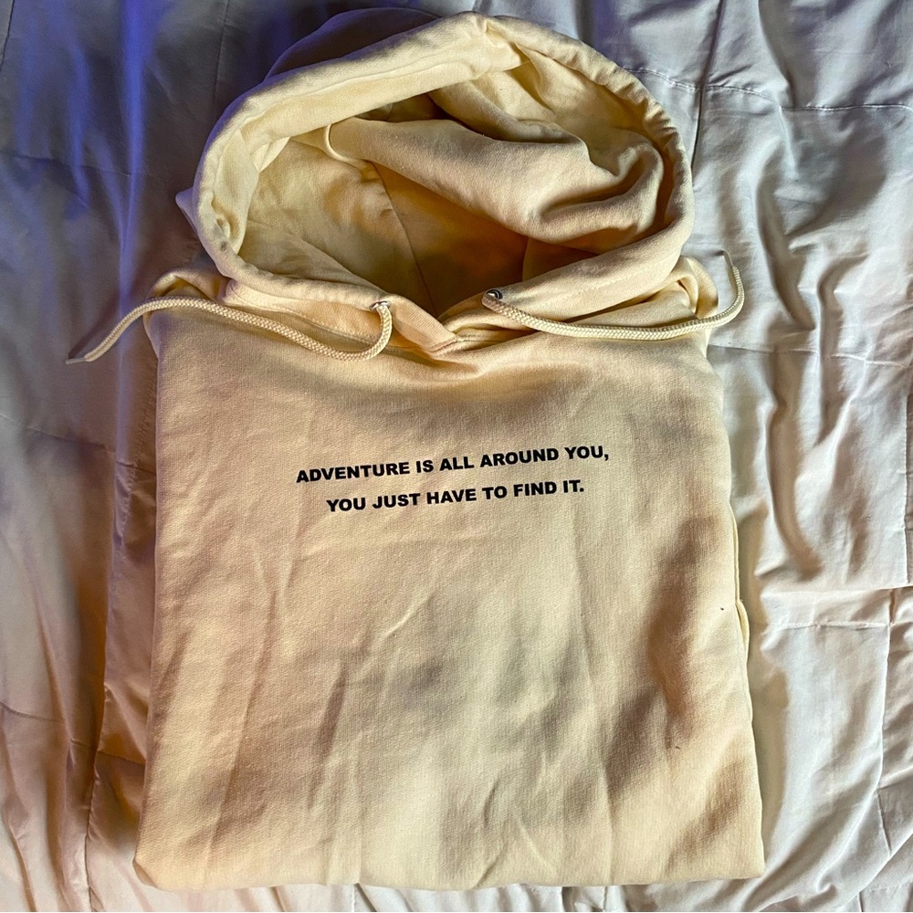 Open Planes Super Soft Creme Colored Hoodie